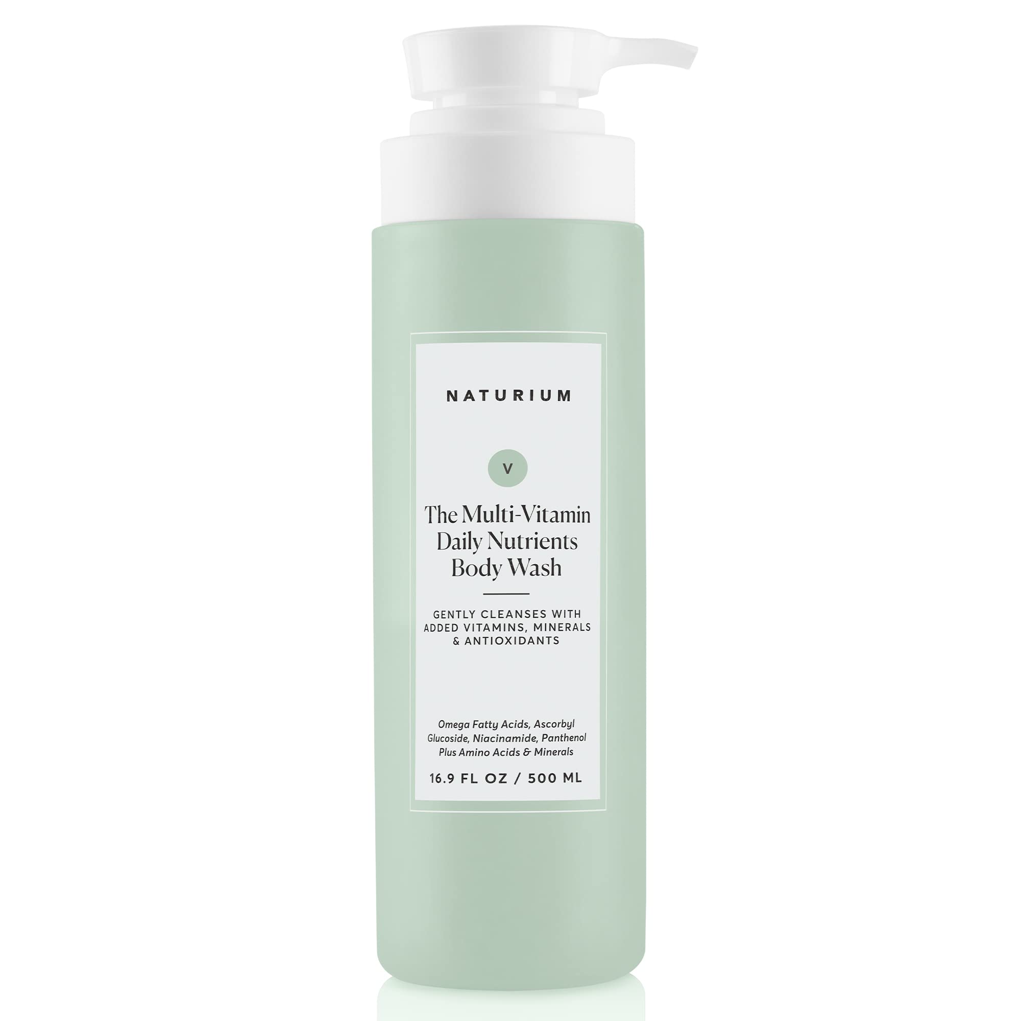 Naturium The Multi-Vitamin Daily Nutrients Body Wash, Hydrating Cleanser, 16.9 oz